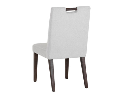 NAHLA TORY DINING CHAIR - LIGHT GREY