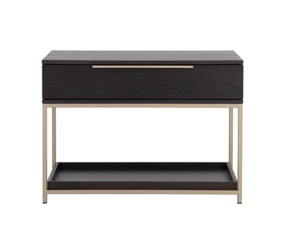 NAHLA REBEL NIGHTSTAND - LARGE - GOLD - CHARCOAL GREY