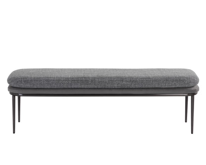 NAHLA KOFFI BENCH - GUNMETAL - CHACHA GREY / ANTONIO CHARCOAL