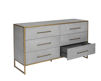 NAHLA VENICE DRESSER - GREY SHAGREEN