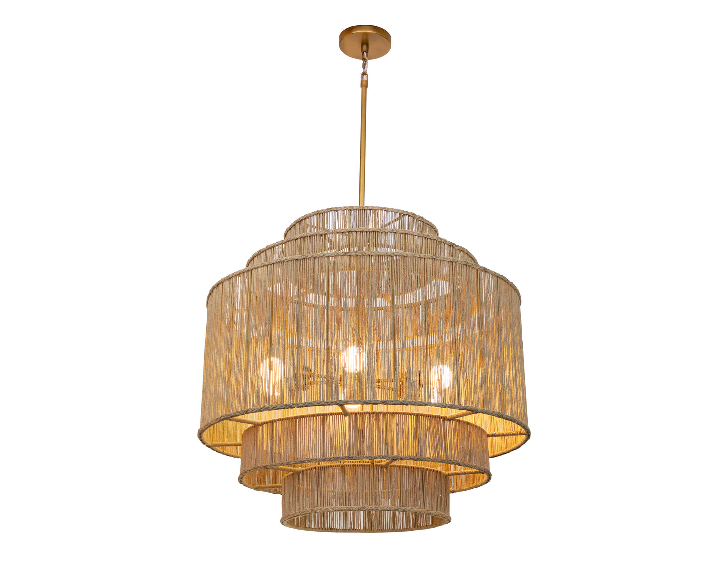 NAHLA ALYSSA CHANDELIER - NATURAL JUTE