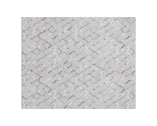 NAHLA BORDEAUX HAND-MADE RUG - IVORY /  GREY - 8' X 10'