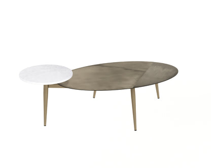 NAHLA TUNER COFFEE TABLE - OVAL