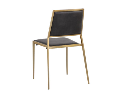 NAHLA ODILIA STACKABLE DINING CHAIR - BRAVO PORTABELLA