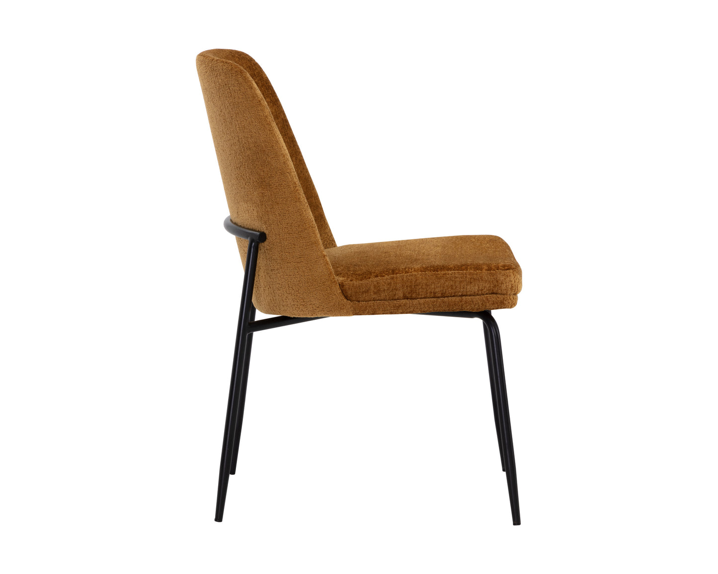 NAHLA ZEKE DINING CHAIR - BLACK - BERGEN MARMALADE