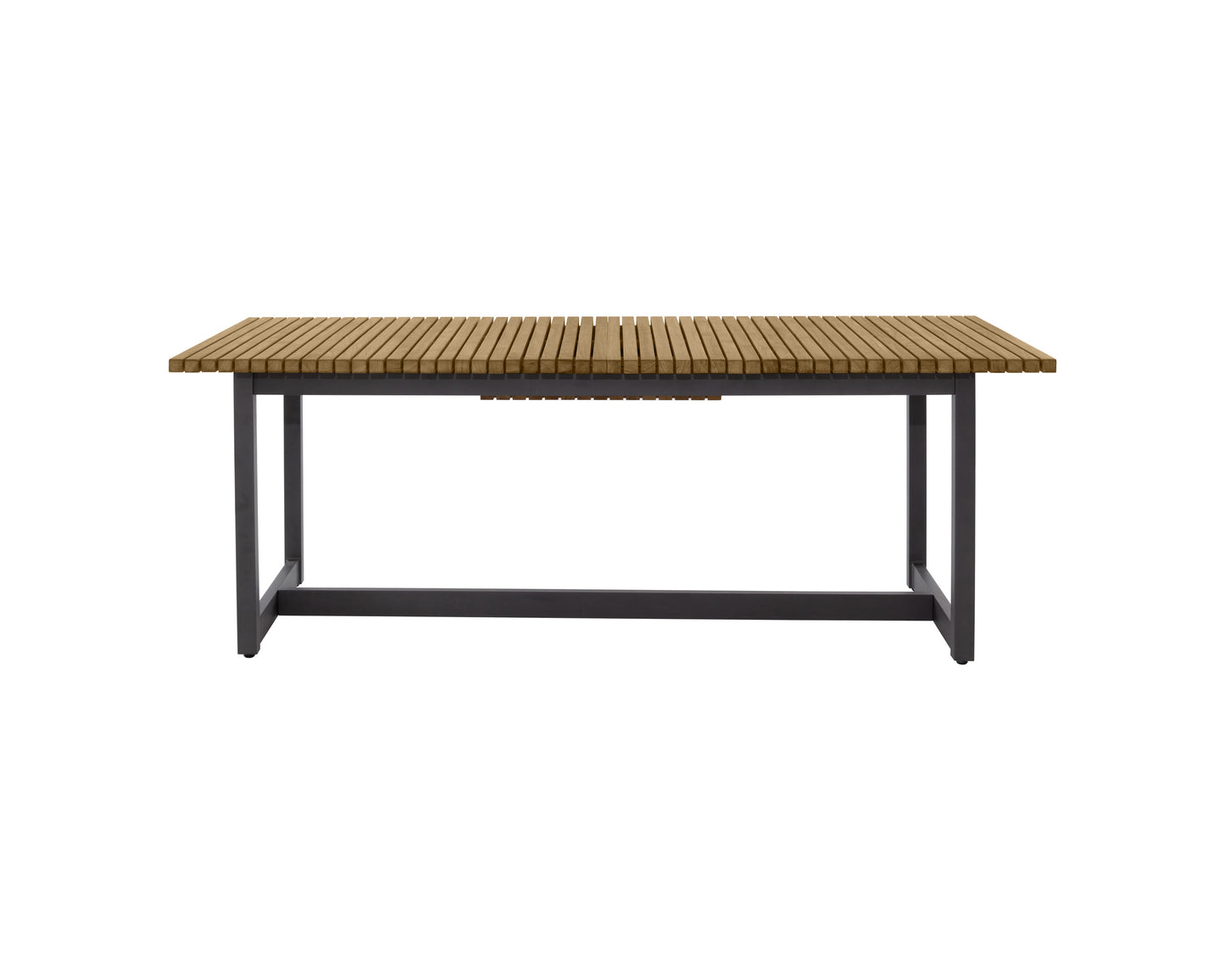 NAHLA GENEVE EXTENSION DINING TABLE - NATURAL - 80" to 104"