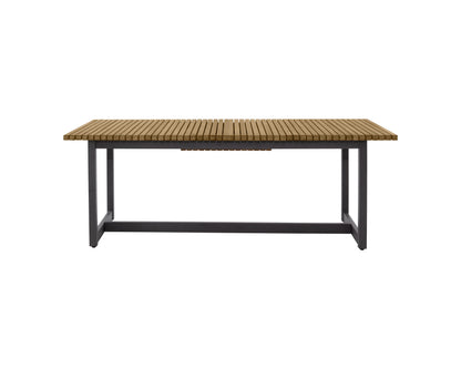 NAHLA GENEVE EXTENSION DINING TABLE - NATURAL - 80" to 104"