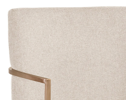 NAHLA RAYLA DINING ARMCHAIR - BELFAST OATMEAL