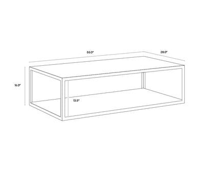 NAHLA MARA COFFEE TABLE - RECTANGULAR