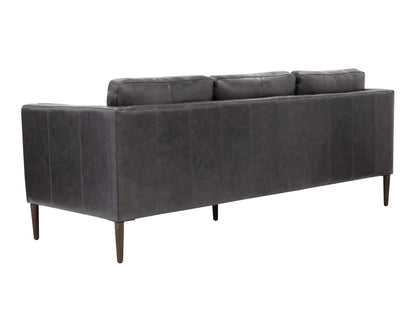 NAHLA RICHMOND SOFA - BRENTWOOD CHARCOAL LEATHER