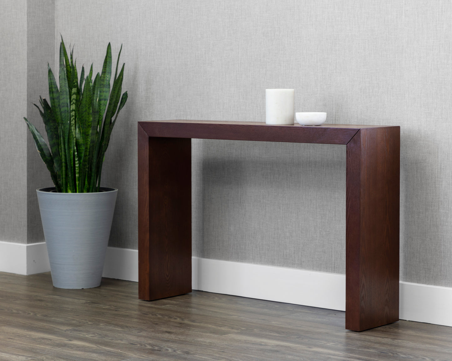 NAHLA ARCH CONSOLE TABLE - MAHOGANY