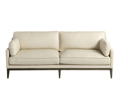 NAHLA MACKENZIE SOFA - ASTORIA CREAM LEATHER