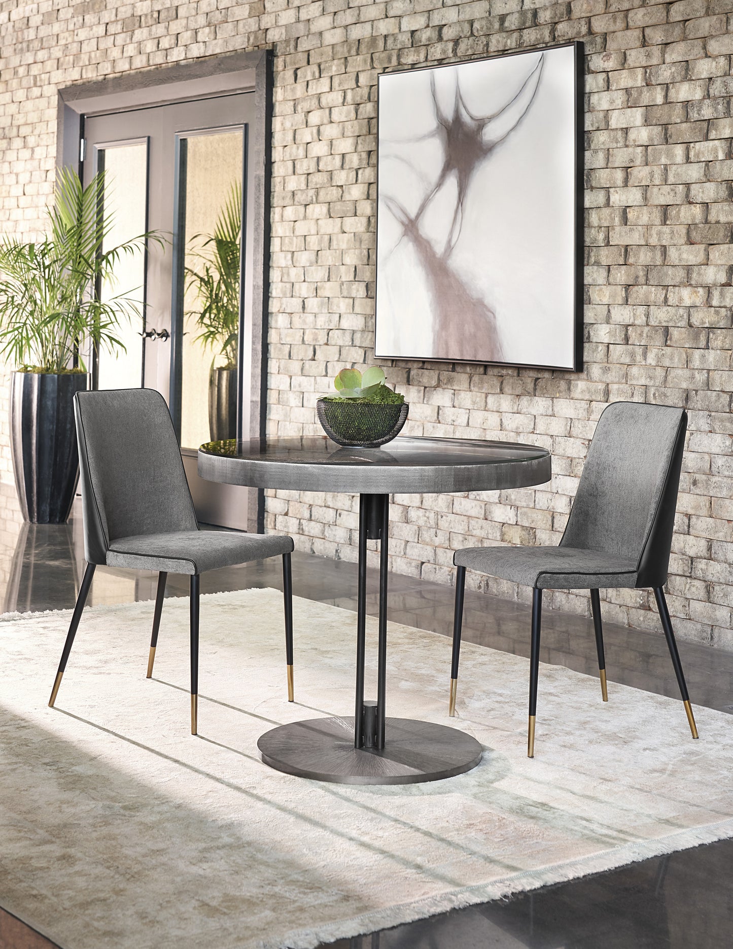 NAHLA TERRY BISTRO TABLE - ROUND - 35.5"