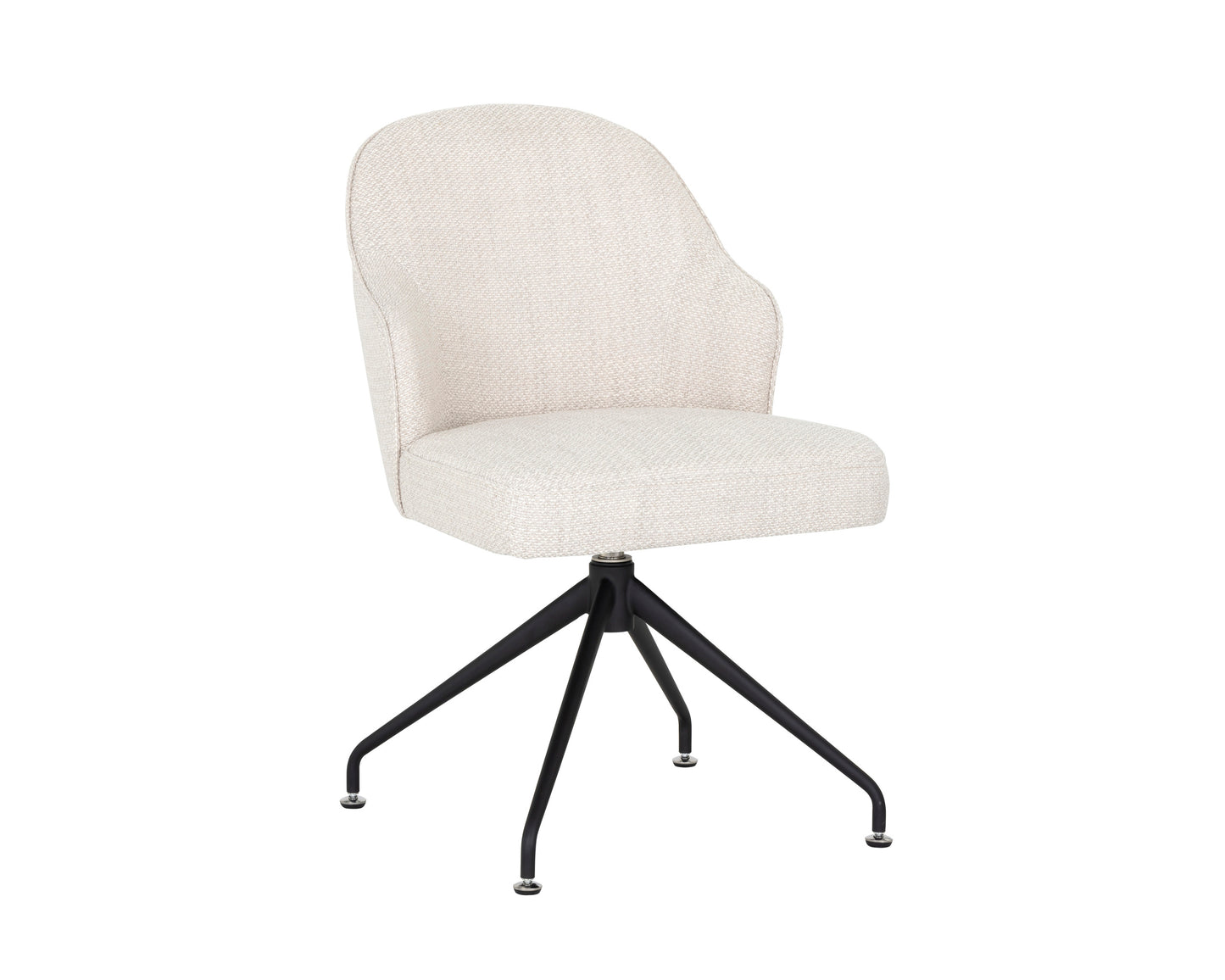 NAHLA BRETTA SWIVEL DINING CHAIR - MOTO STUCCO