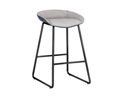 NAHLA SKYLAR COUNTER STOOL - POLO CLUB STONE / DILLON THUNDER