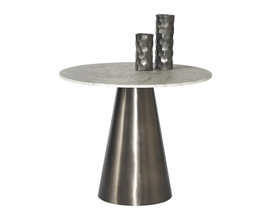 NAHLA DAMON BISTRO TABLE - GUNMETAL - 35.5"