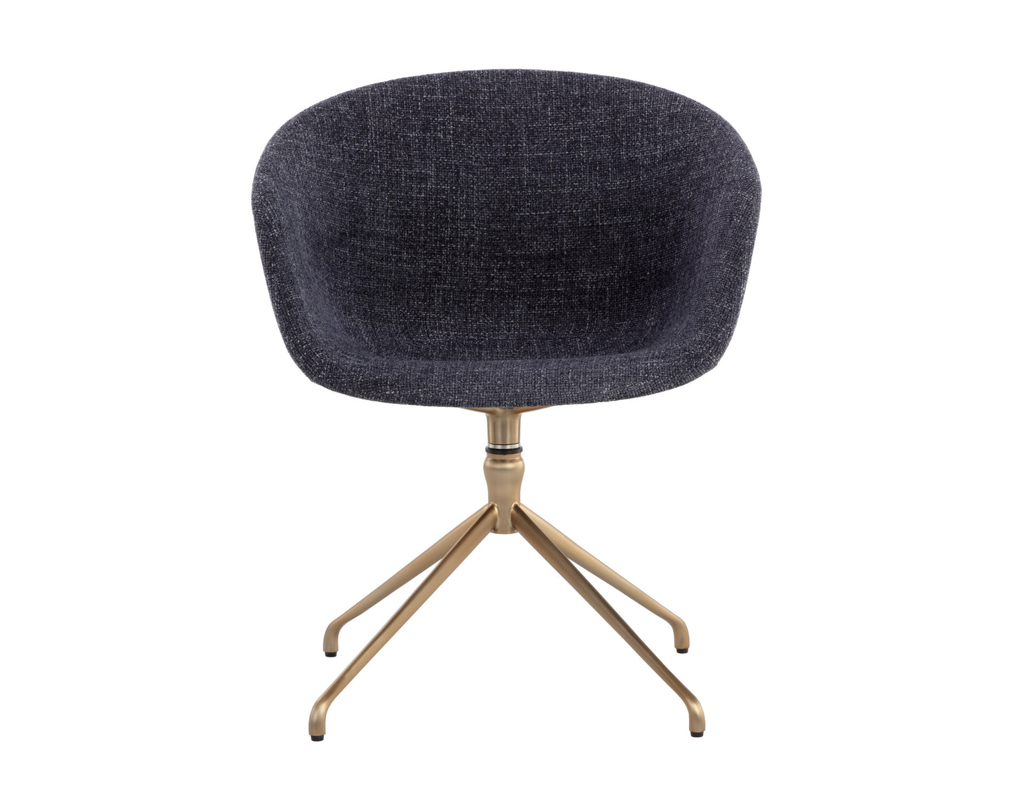 NAHLA DINA SWIVEL DINING ARMCHAIR - CHACHA NAVY