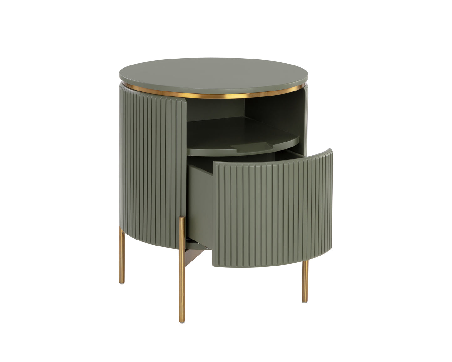 NAHLA PALOMA END TABLE - SAGE GREEN