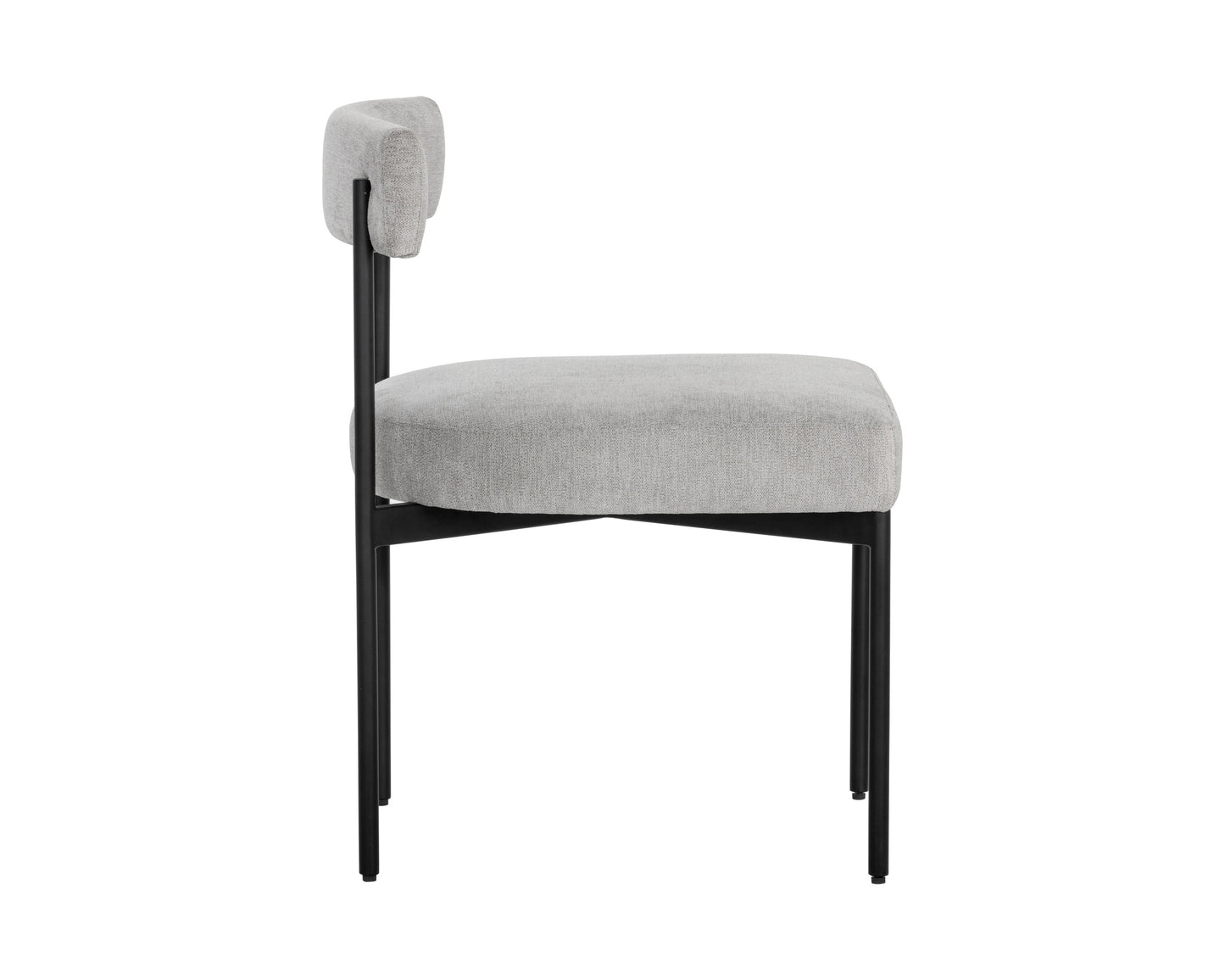 NAHLA SENECA DINING CHAIR - BLACK - POLO CLUB STONE