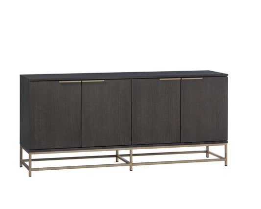 NAHLA REBEL SIDEBOARD - LARGE - GOLD - CHARCOAL GREY