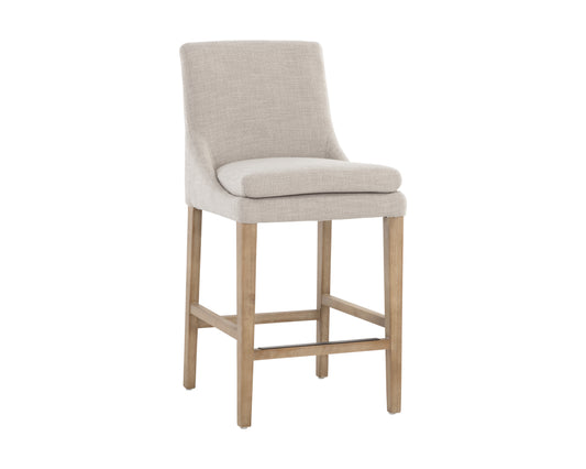 NAHLA ROSINE COUNTER STOOL - EFFIE FLAX