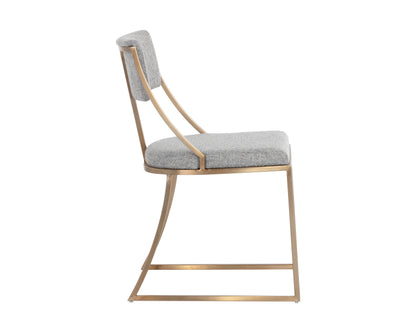 NAHLA MAKENA DINING CHAIR - MONUMENT PEBBLE