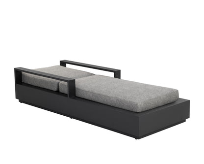 NAHLA TAVIRA LOUNGER - CHARCOAL - LANIKAI SALT AND PEPPER