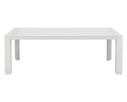 NAHLA MERANO DINING TABLE - WHITE - 90"