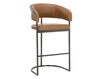 NAHLA MARRIS BARSTOOL - GUNMETAL - MILLIKEN COGNAC