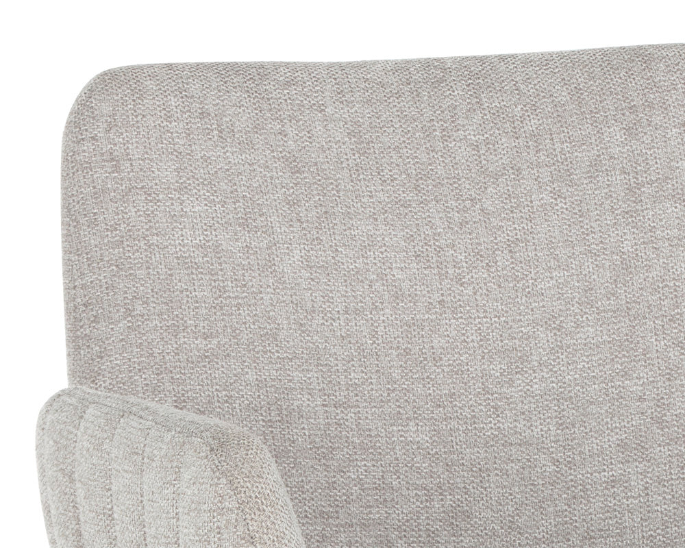 NAHLA LUCANO DINING ARMCHAIR - BELFAST HEATHER GREY