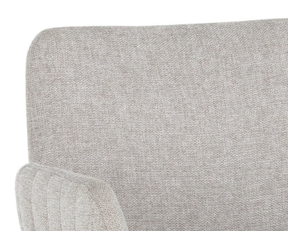 NAHLA LUCANO DINING ARMCHAIR - BELFAST HEATHER GREY