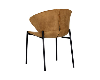 NAHLA ERIC DINING CHAIR - NONO TAPENADE GOLD