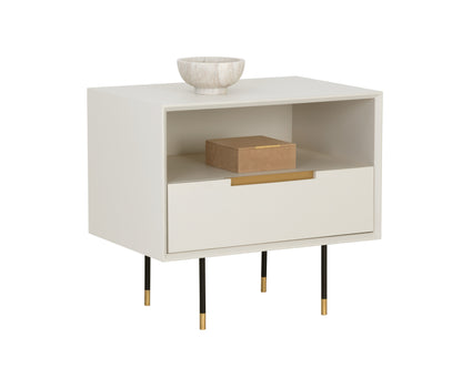 NAHLA DANBURY NIGHTSTAND - MODERN CREAM