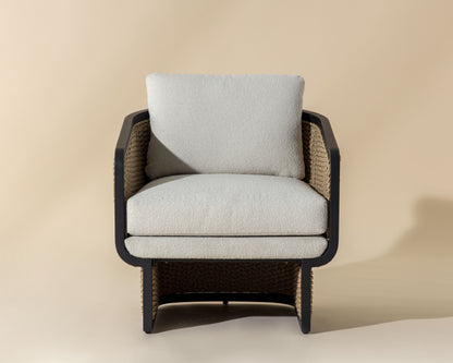 NAHLA OLBIA LOUNGE CHAIR - LOUIS CREAM