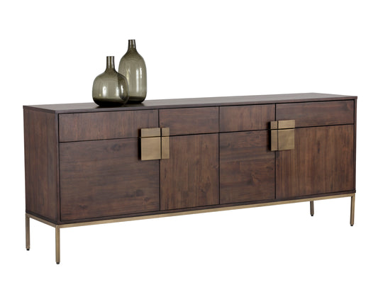 NAHLA JADE SIDEBOARD - ANTIQUE BRASS - DARK MANGO