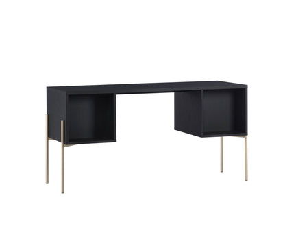 NAHLA AVIDA DESK - GOLD - BLACK/NATURAL