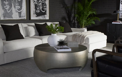 NAHLA TARSUS COFFEE TABLE - PEWTER