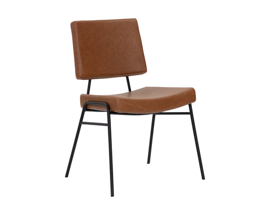 NAHLA BRINLEY DINING CHAIR - BLACK - HAZELNUT