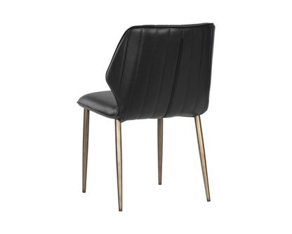 NAHLA CLINTON DINING CHAIR - BRONZE - BRAVO BLACK