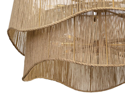 NAHLA RHINE CHANDELIER - NATURAL JUTE