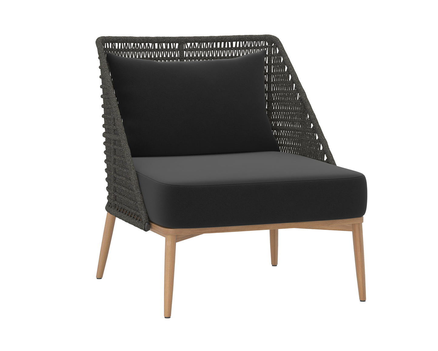 NAHLA ANDRIA LOUNGE CHAIR - ARASHI BLACK