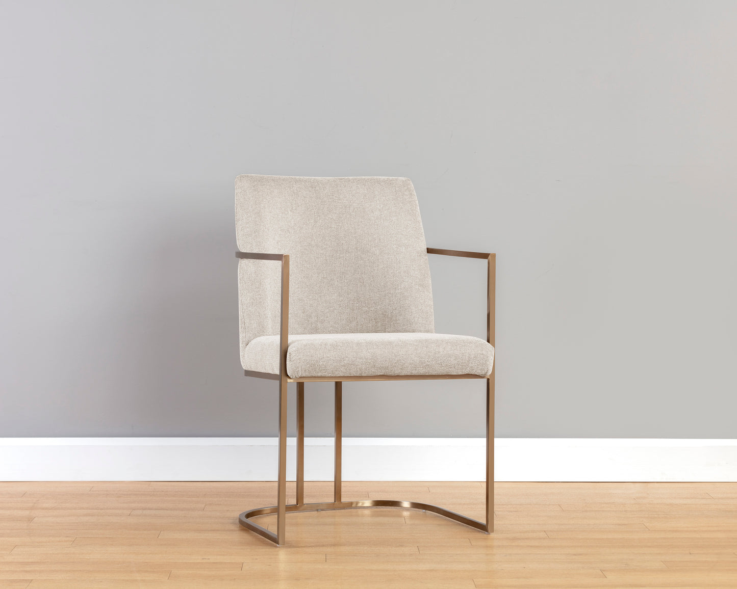 NAHLA RAYLA DINING ARMCHAIR - BELFAST OATMEAL