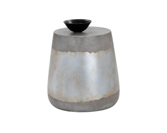 NAHLA ARIES END TABLE - SILVER