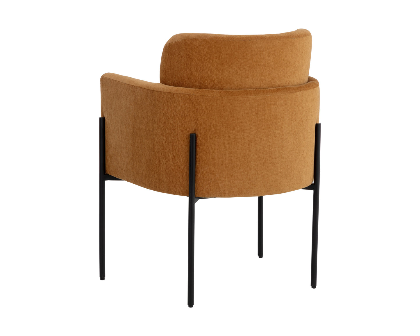 NAHLA RICHIE DINING ARMCHAIR - BLACK - DANNY AMBER