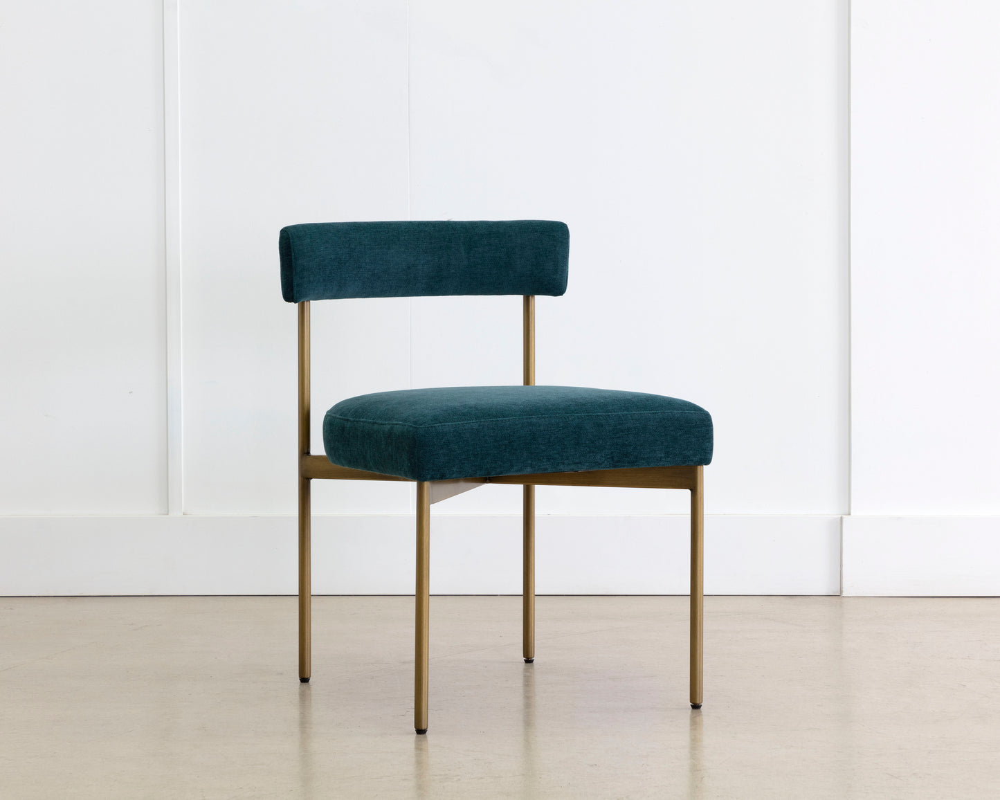 NAHLA SENECA DINING CHAIR - ANTIQUE BRASS - DANNY TEAL