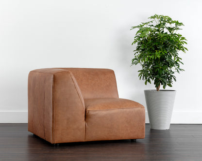 NAHLA WATSON MODULAR - CORNER CHAIR - MARSEILLE CAMEL LEATHER