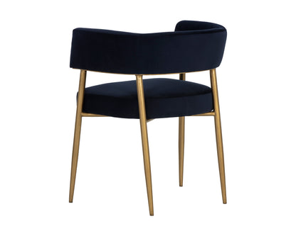 NAHLA MAESTRO DINING ARMCHAIR - ABBINGTON NAVY