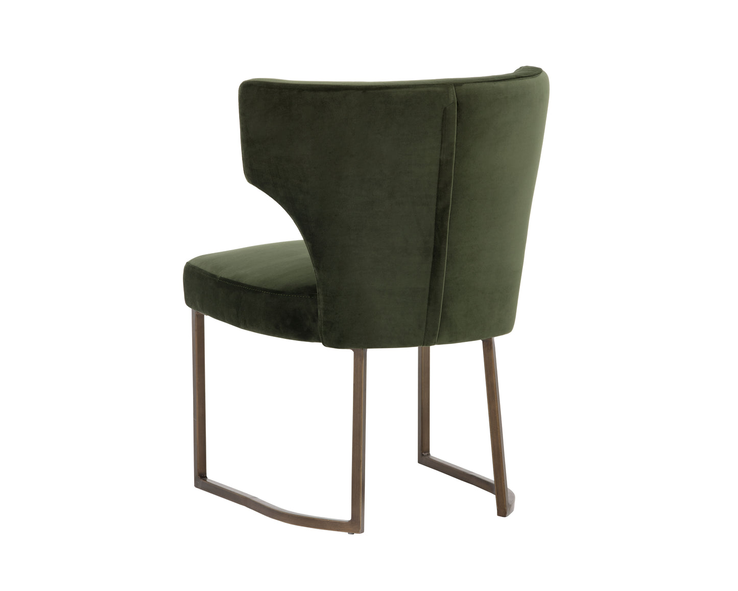 NAHLA YORKVILLE DINING CHAIR - MOSS GREEN