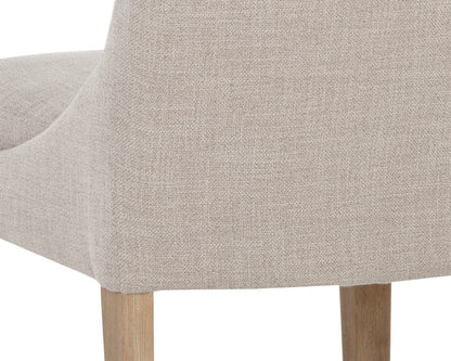 NAHLA ROSINE DINING CHAIR - EFFIE FLAX