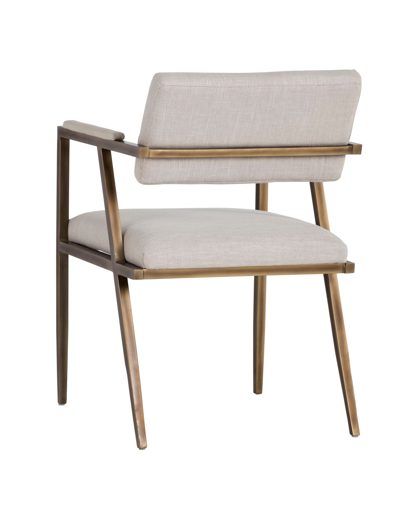 NAHLA VENTOUZ DINING ARMCHAIR - BEIGE LINEN